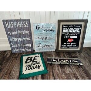 Modern Inspirational Quotes Signs Plaques, Modern Decor, Motivational Wall Decor